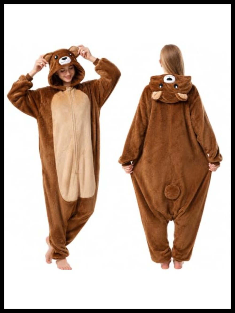 Adult Onesie Halloween Pajamas Animal Costume One Piece Flannel Fleece Men Women